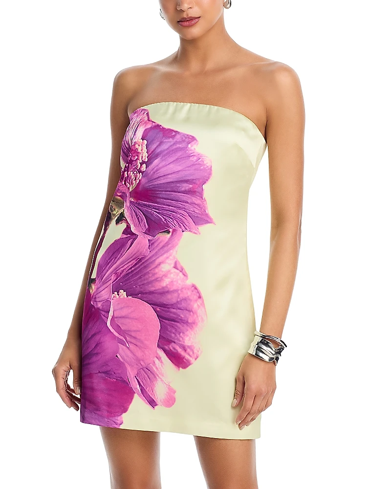 Steve Madden Rhapsody Orchid Strapless Mini Dress