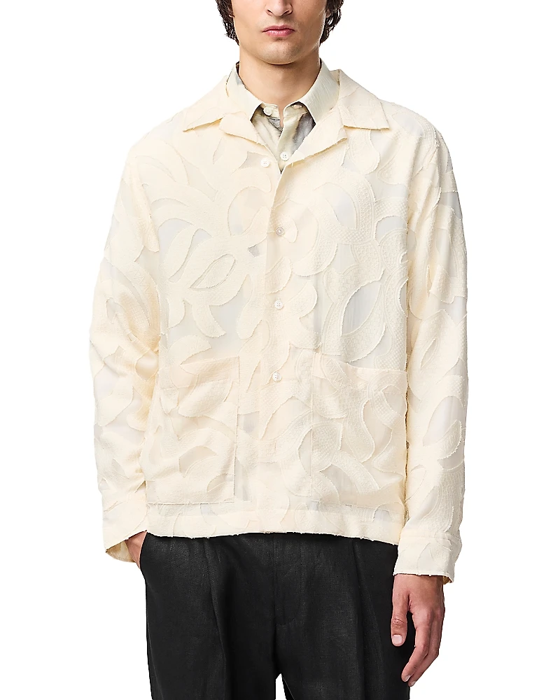 NN07 Hank 5025 Regular Fit Jacquard Shirt