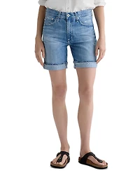 Ag Ex Boyfriend Mid Rise Bermuda Shorts