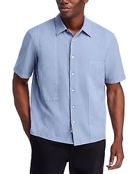 rag & bone Dalton Short Sleeve Patchwork Shirt