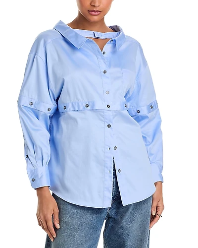 rokh Multi Button Broken Shirt