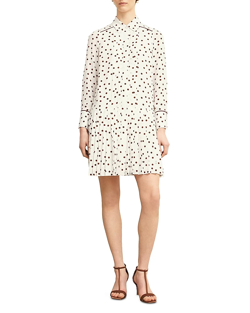 Hobbs London Francesca Dot Print Dress