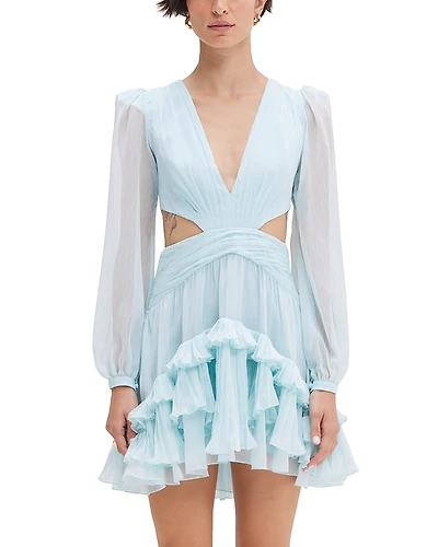 PatBO Silk Plisse Essence Dress