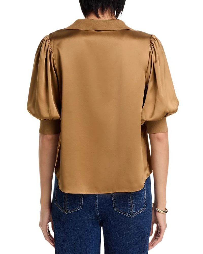 Weldon Collared Silk Blouse