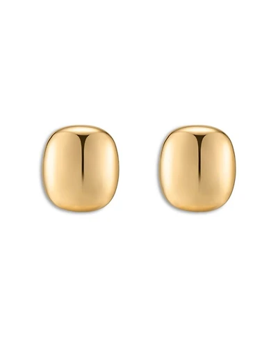 Minimal Curved Square Stud Earrings