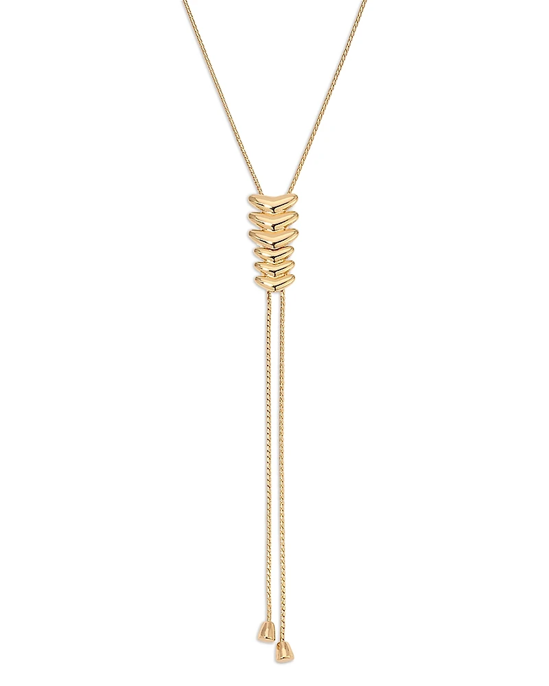 Ettika Metal Moderna Lariat Necklace