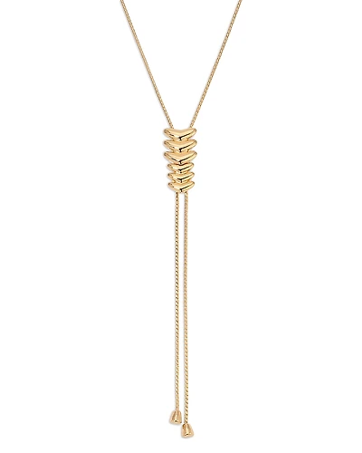 Ettika Metal Moderna Lariat Necklace