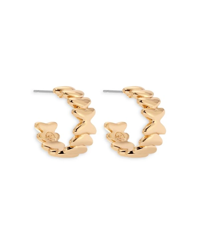 Metal Moderna Small Half Hoop Earrings
