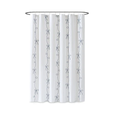 Peri Home Sasha Bows Shower Curtain