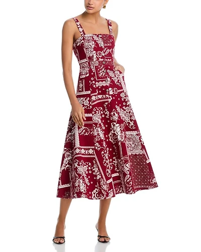 Veena Bandana Military Twill Dress