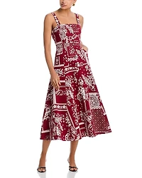 Cinq a Sept Veena Bandana Military Twill Dress