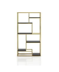 Viby 6-Shelf Metal Open Bookcase