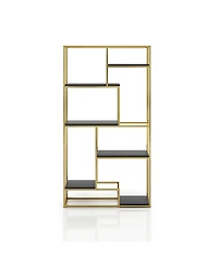 Furniture of America Viby 6-Shelf Metal Open Bookcase