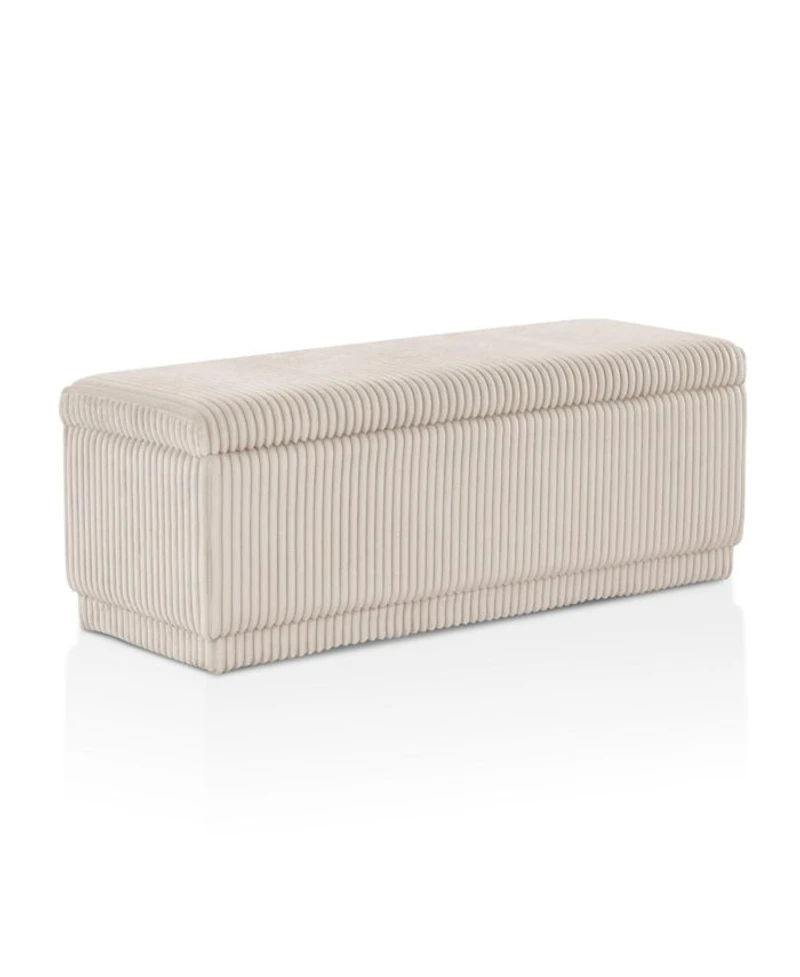 Lyla Chenille Rectangle Storage Bench