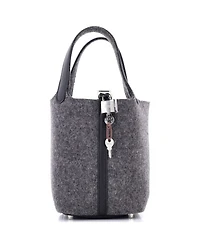 PM Picotin Lock Bag Felt with Leather