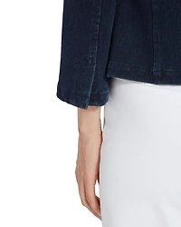 Della Denim Cropped Blazer