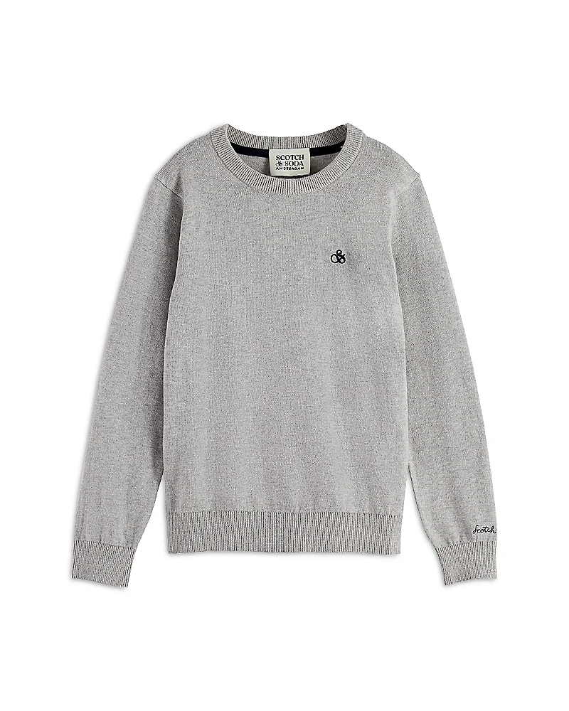 Scotch & Soda Boys' Core Logo Regular Fit Sweatshirt - Little Kid, Big Kid