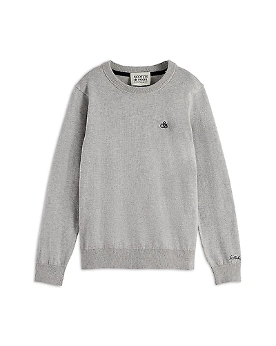 Scotch & Soda Boys' Core Logo Regular Fit Sweatshirt - Little Kid, Big Kid