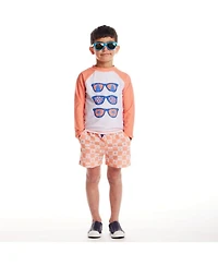 Boys' Sunglasses & Beach Vibes Rashguard and Swim Trunk Set - Little Kid, Big Kid