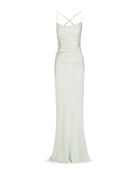 La Lune Lace Up Back Maxi Dress