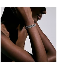 Sterling Silver Legends Naga Dragon Plate Curb Link Bracelet