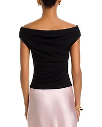 Off-The-Shoulder Jersey Top - Exclusive