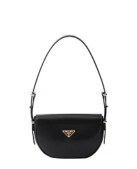 Prada Arque Leather Shoulder Bag with Flap