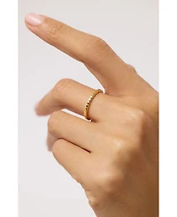 Solid Gold Circles Ring