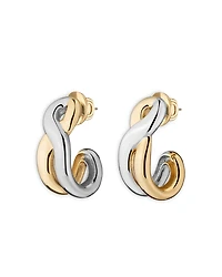 Demarson Odell Twist Half Hoop Earrings