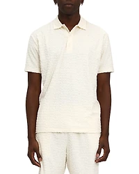 Purple Brand Regular Fit Terry Jacquard Polo