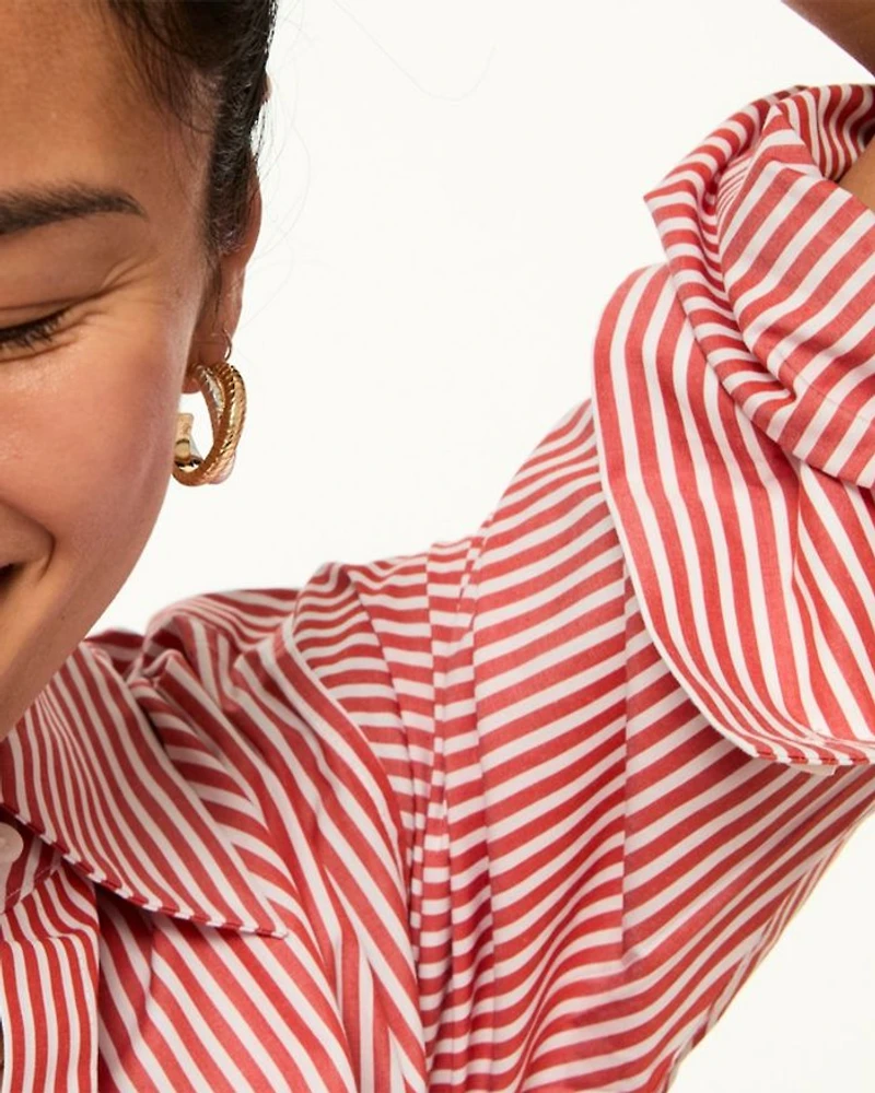 Two-Tone Double Cobra Small Hoop Earrings