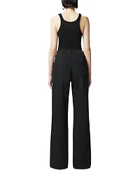 Wanda Wide Leg Jeans Limo Black