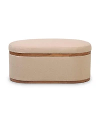 Olivier Oval Storage Ottoman