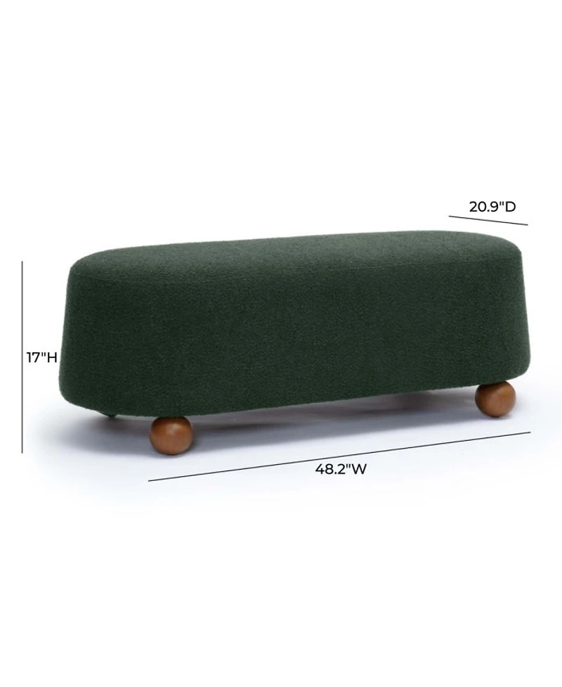 Jaine Boucle Large Ottoman