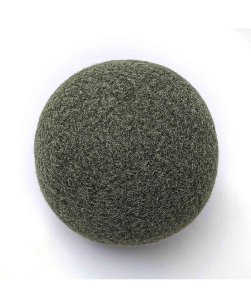 Boba Long Faux Mohair 14" Ball Pillow