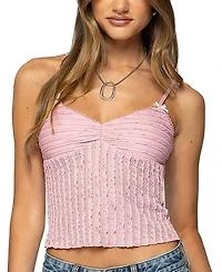 Edikted Aryah Ruffled Tank Top