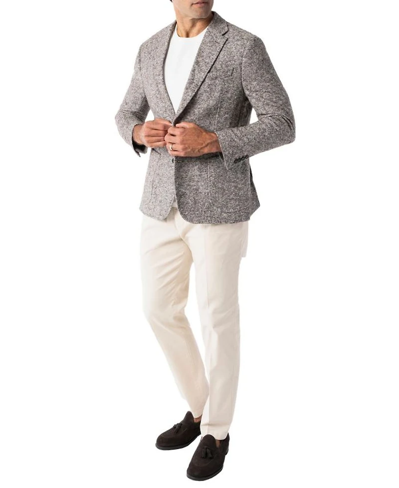 Wright Wool-Cotton Knit Blazer