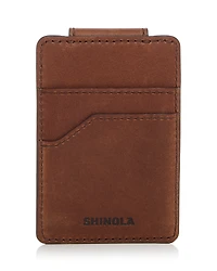 Shinola Magnetic Money Clip and Leather Card Case