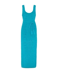 Milly Bubble Pointelle Knit Midi Dress