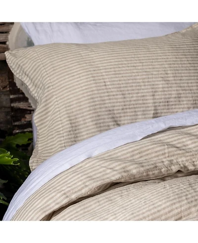 Stripe Linen Pillowcase Pair