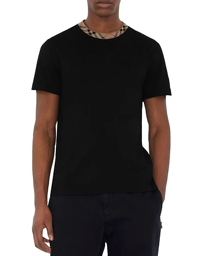Ryan Relaxed Fit Check Crewneck Tee
