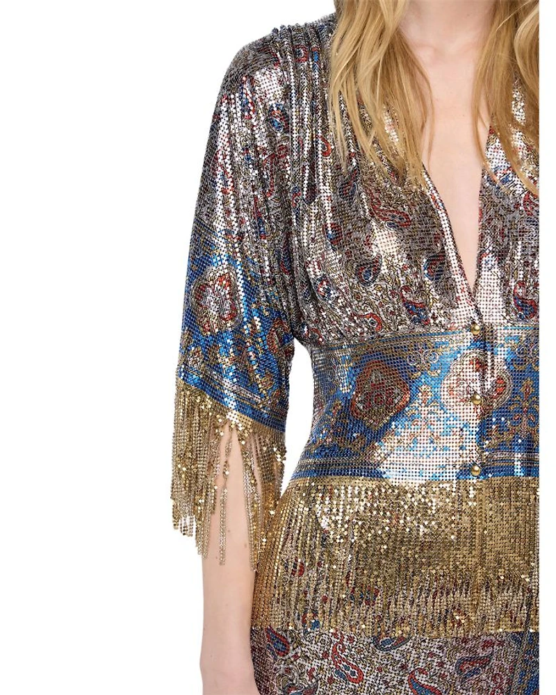 Paisley Chainmail Blouse