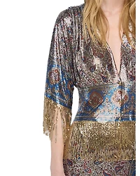 Paisley Chainmail Blouse