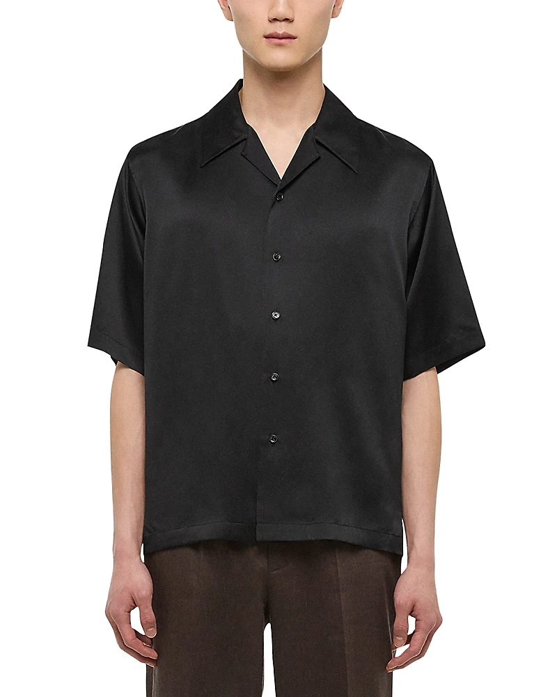 Helmut Lang Boxy Short Sleeve Camp Shirt