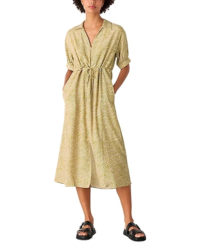 Whistles Tiger Flare Midi Dress