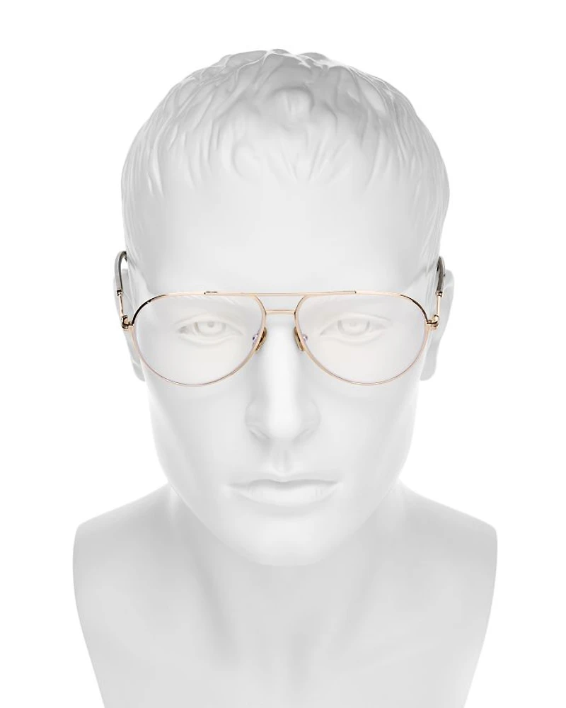 Aviator Blue Light Glasses, 57mm