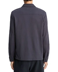 Sueded Jersey Button Front Shirt