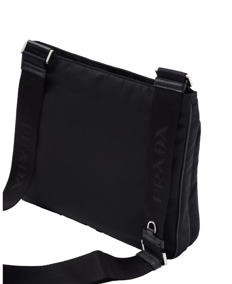 Re-Nylon and Saffiano Shoulder Bag