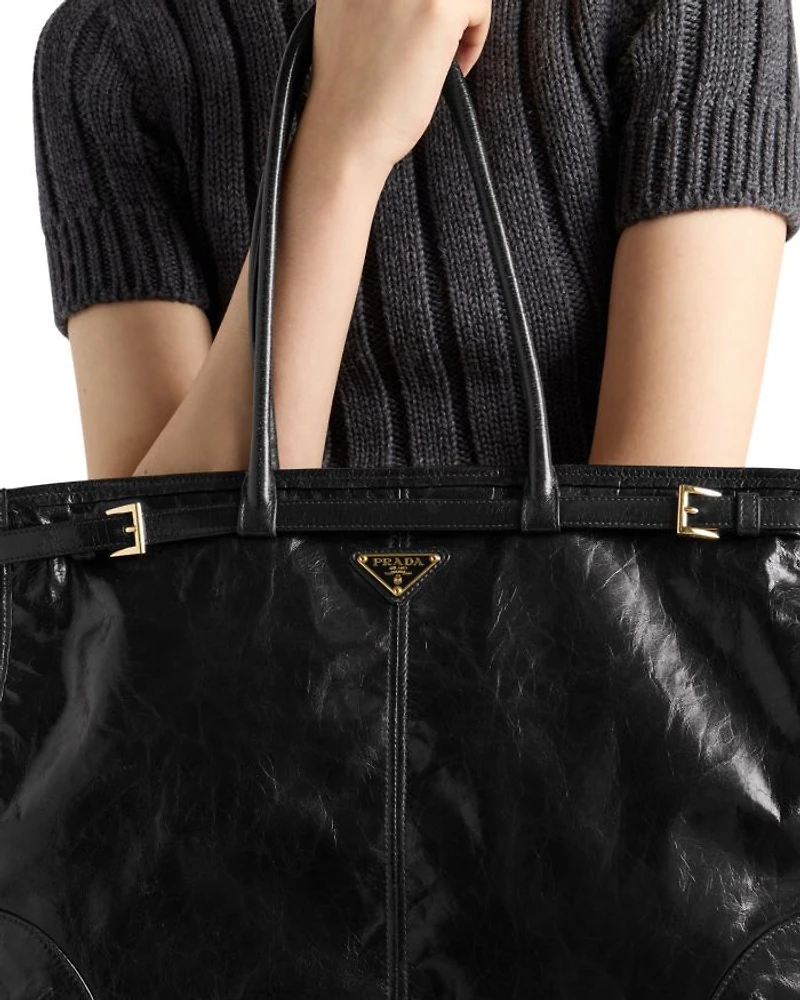 Bonnie Extra Large Convertible Leather Shoulder Handbag