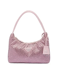 Re-Edition Satin Mini-Bag with Crystals